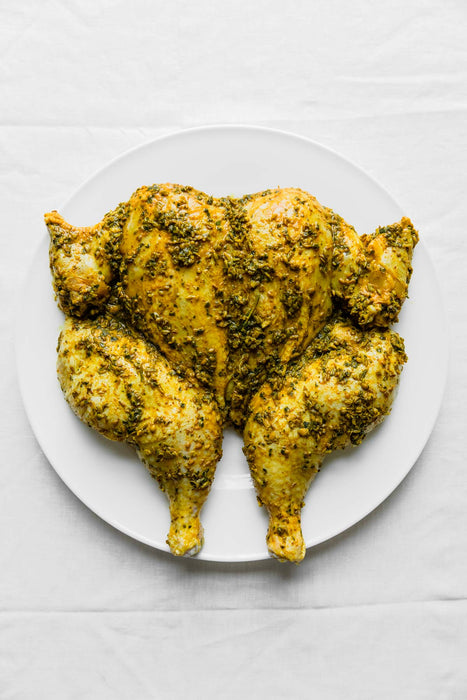 Marinated Free-Range Spatchcock Chicken