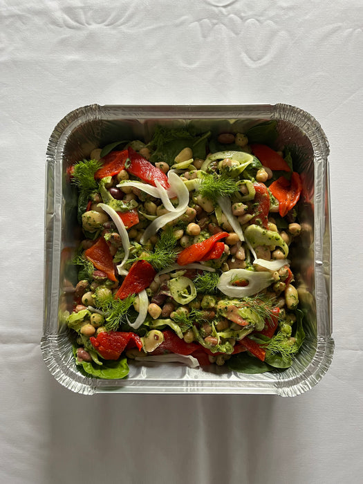 White Bean, Roast Pepper, Fennel & Dill Salad